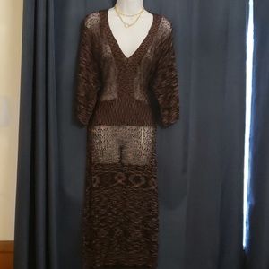 Nine West Tight Fit See Thru Sexy Dress